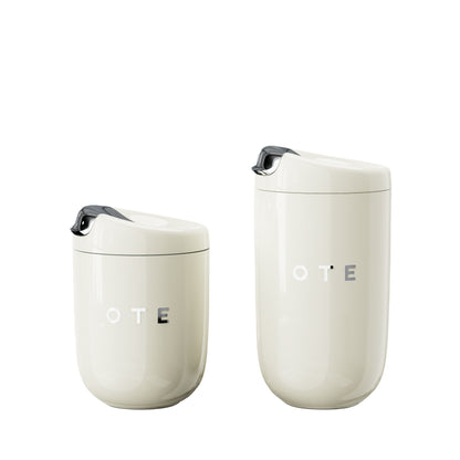 OTE  Vacuum Insulated Coffee Mug, Double-wall Stainless Steel Travel Tumbler With Drinking Lid, 12oz/8oz (350/220ml)