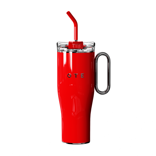 OTE Steel Vacuum Insulated Tumbler with Lid and Straw for Water, Iced Tea or Coffee