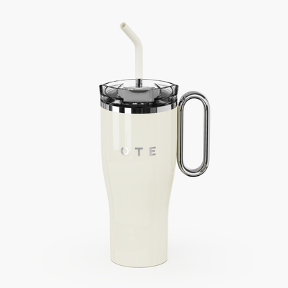 OTE Steel Vacuum Insulated Tumbler with Lid and Straw for Water, Iced Tea or Coffee